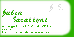 julia varallyai business card